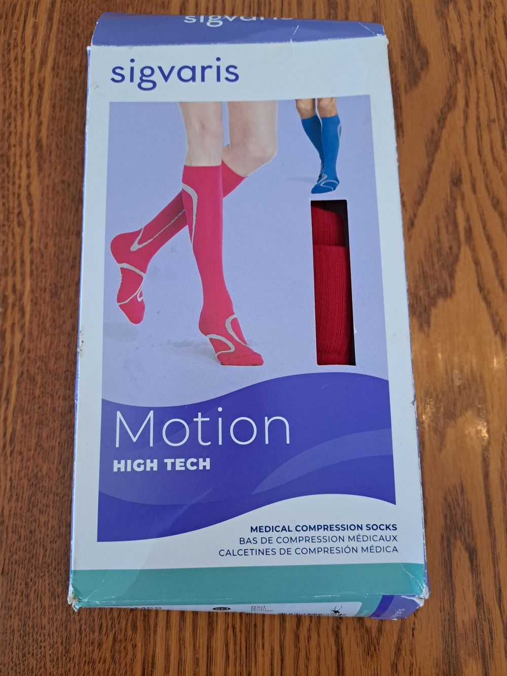 Sigvaris Motion High Tech Women's Compression Socks - Red